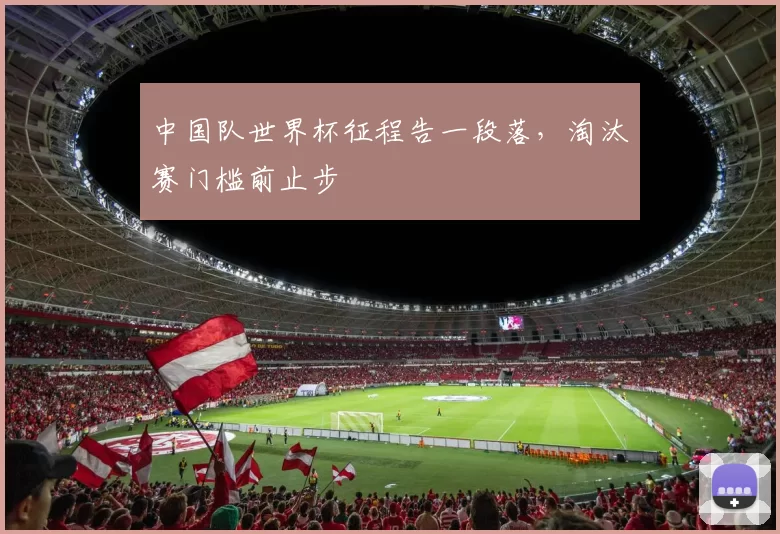 中国队世界杯征程告一段落，淘汰赛门槛前止步